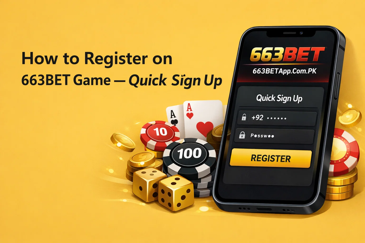 Register on 663BET Game